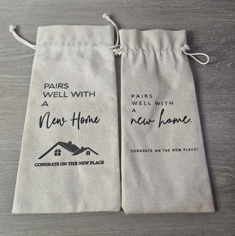 Pair of New Home Wine Bags